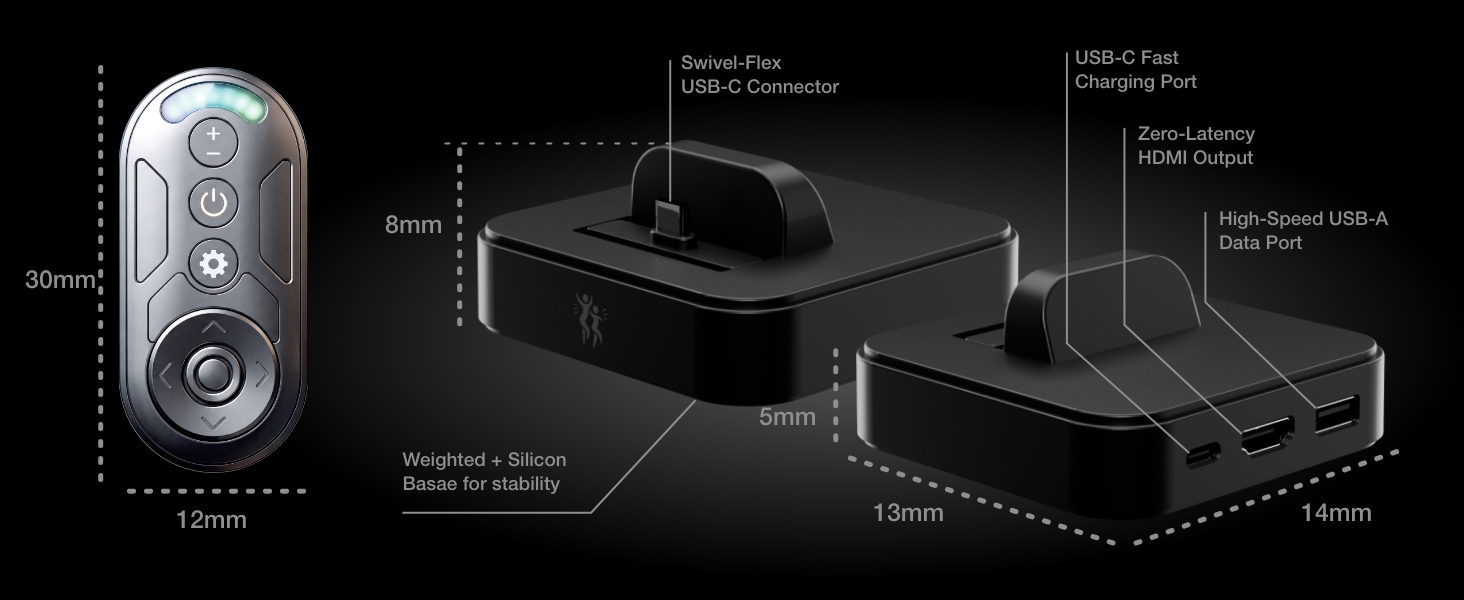 Diagram of the dock's ports and connectors