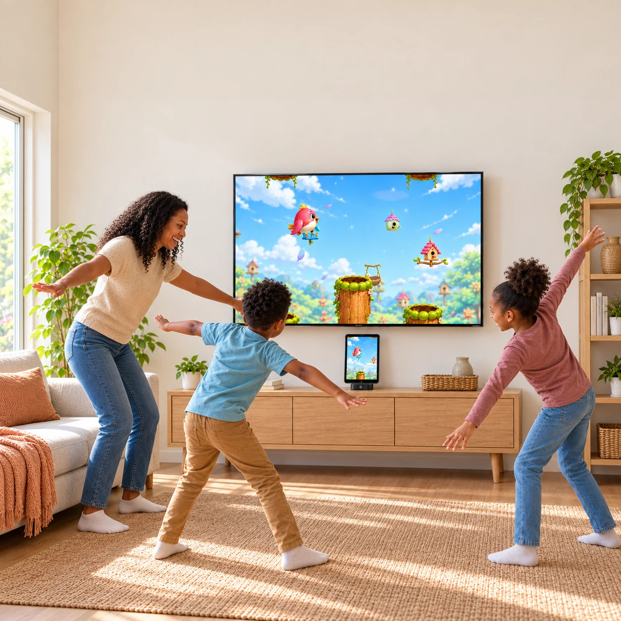 Family play. PlayDock. Move, play, and make family time.